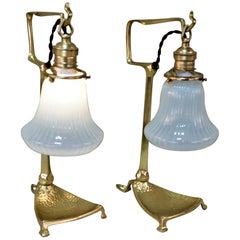 Art Nouveau Table Lamps by Friedrich Adler