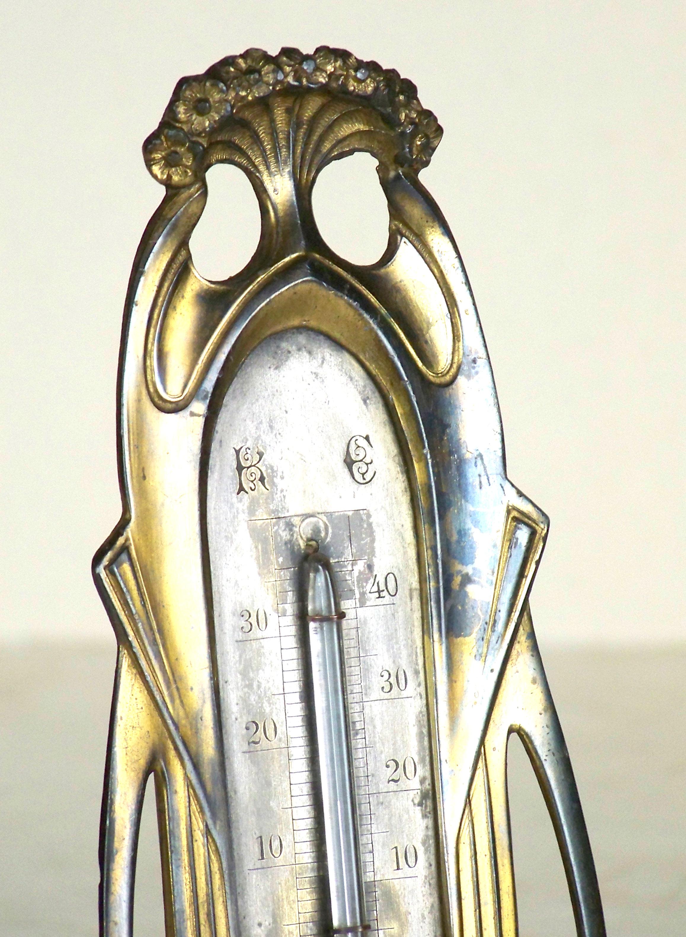 Austrian Art Nouveau Table Thermometer