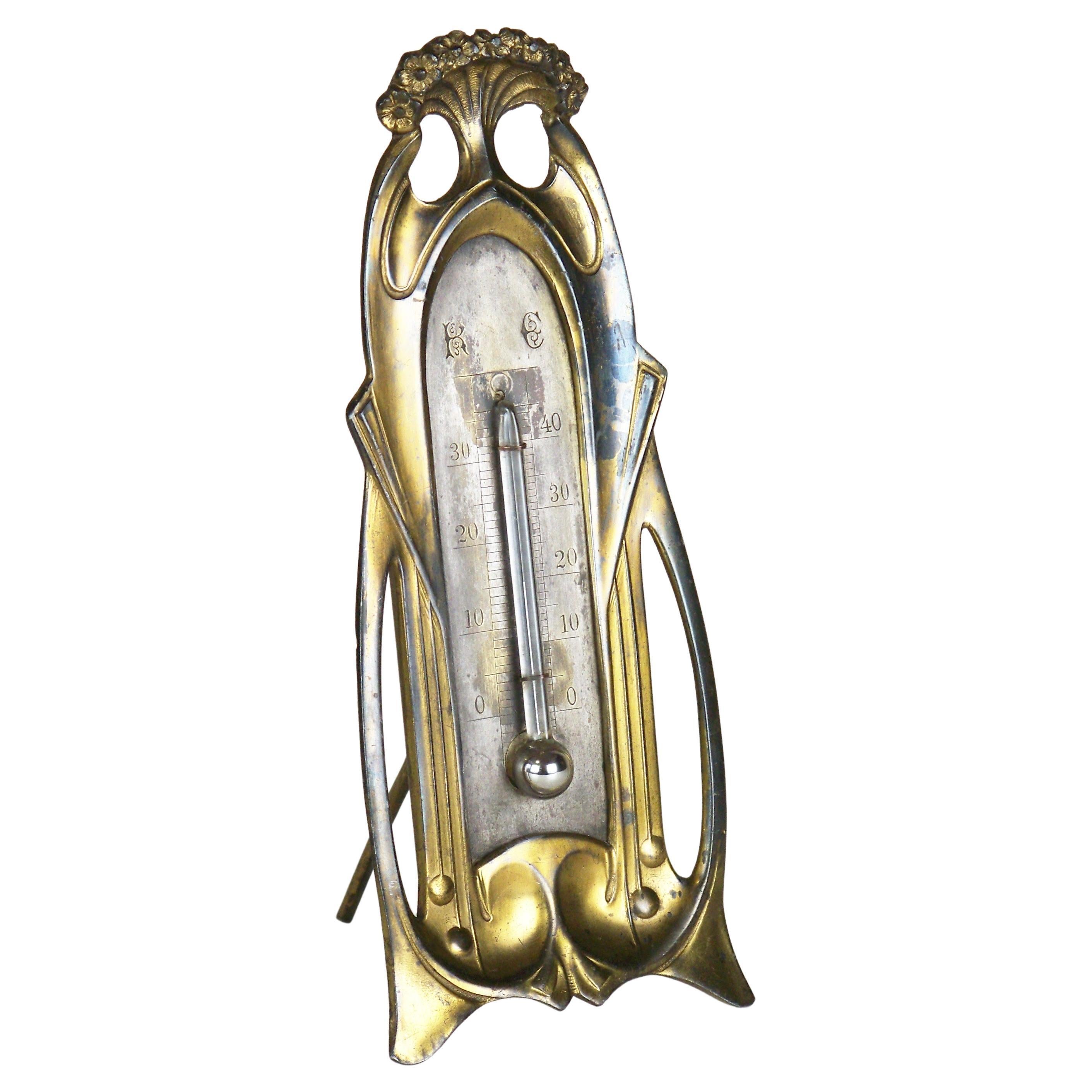 Art Nouveau Table Thermometer