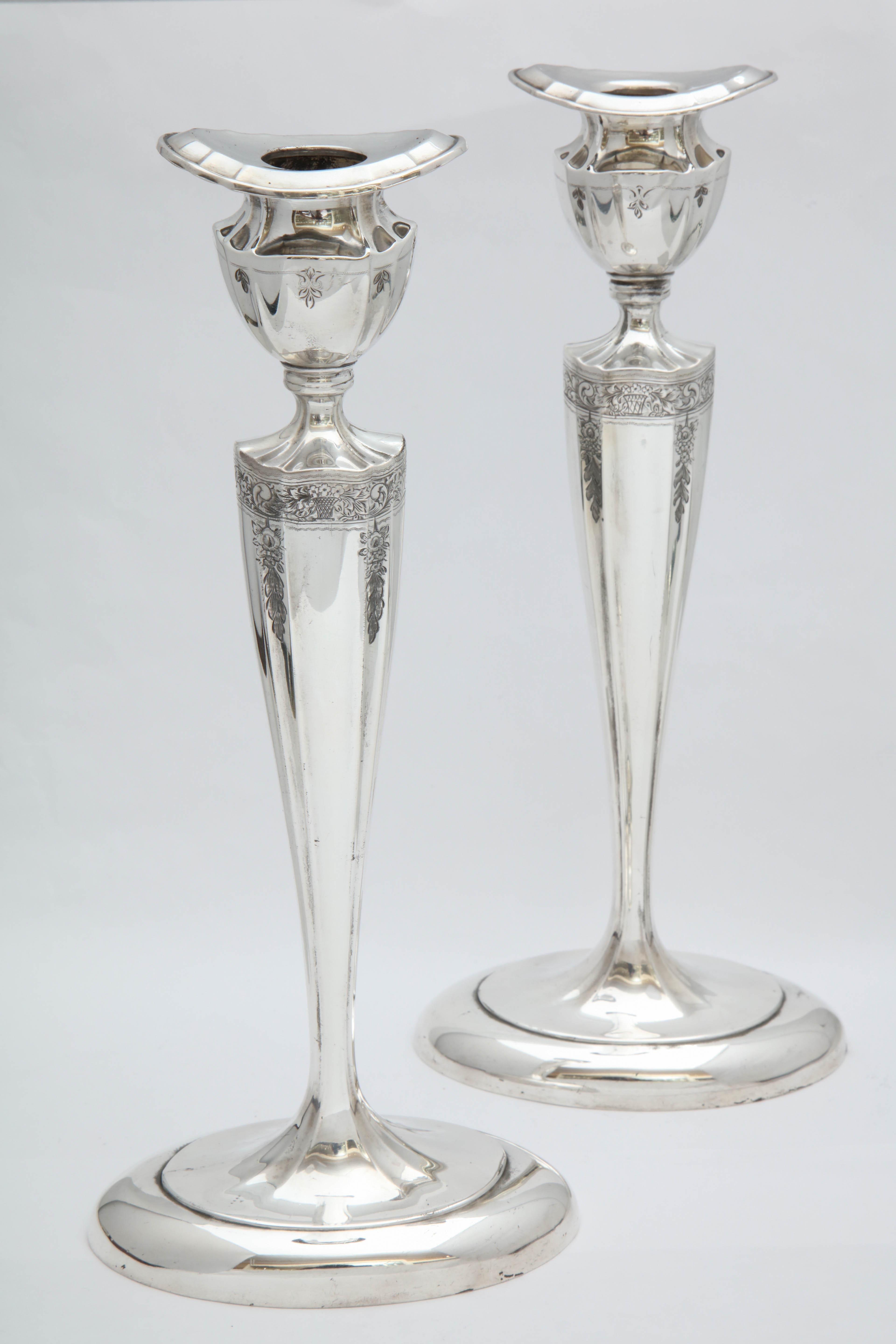 tall silver candlesticks