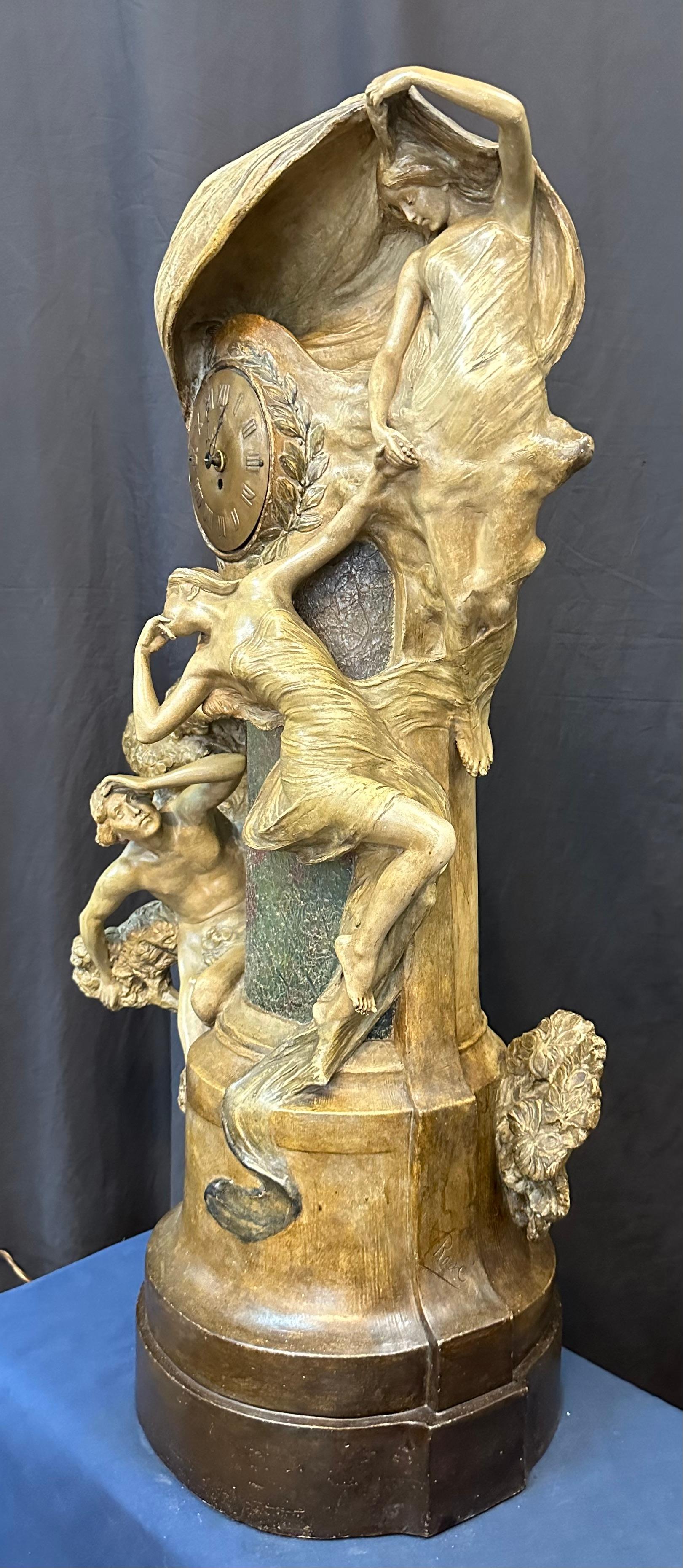 Art Nouveau Terra Cotta Statue by Goldscheider  For Sale 1