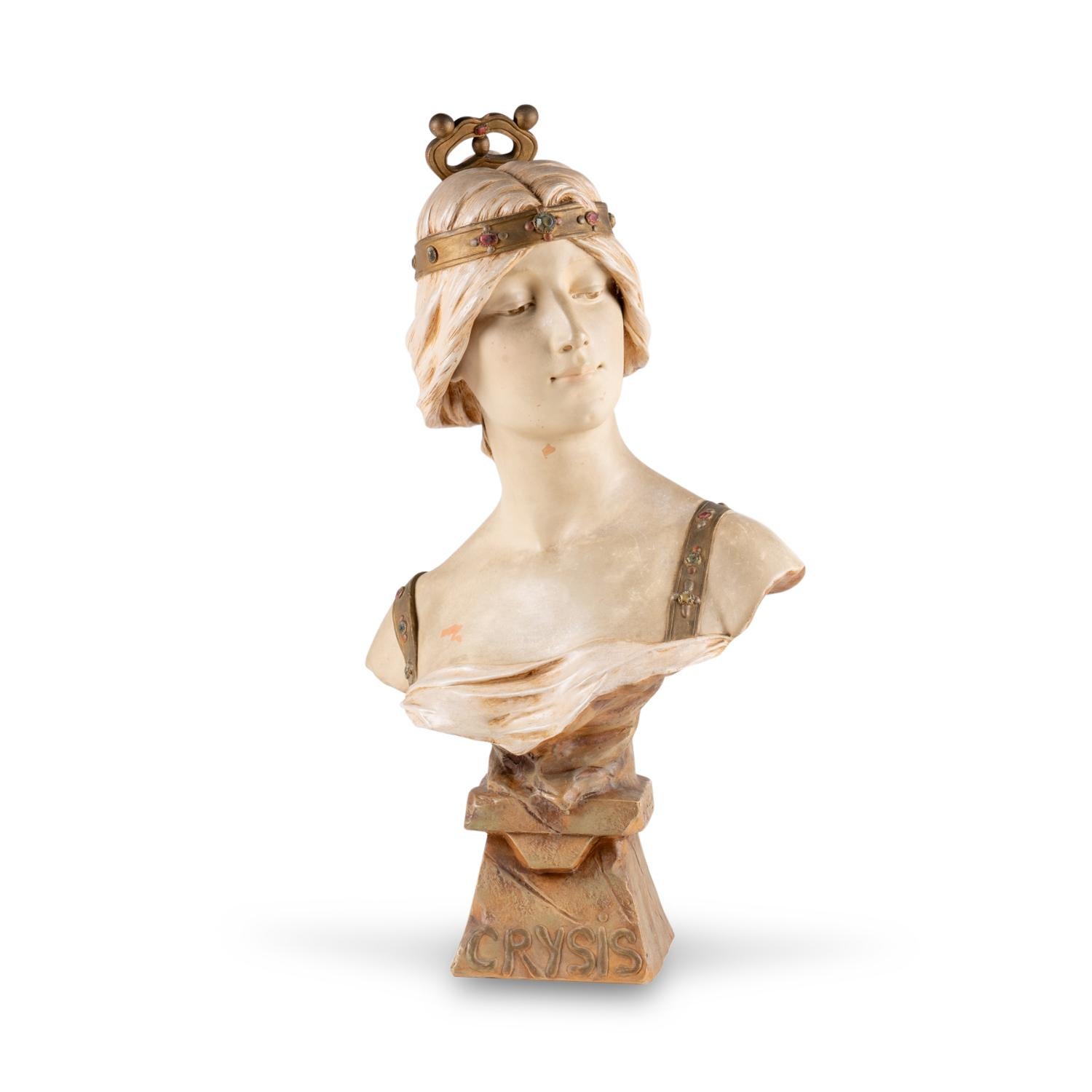 Terre cuite Sculpture en terre cuite Art nouveau, vers 1900. en vente