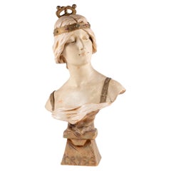 Antique Art Nouveau Terracotta Sculpture, Circa 1900.