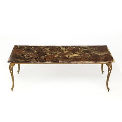 Art Nouveau Terrazzo Resin Top Coffee Table