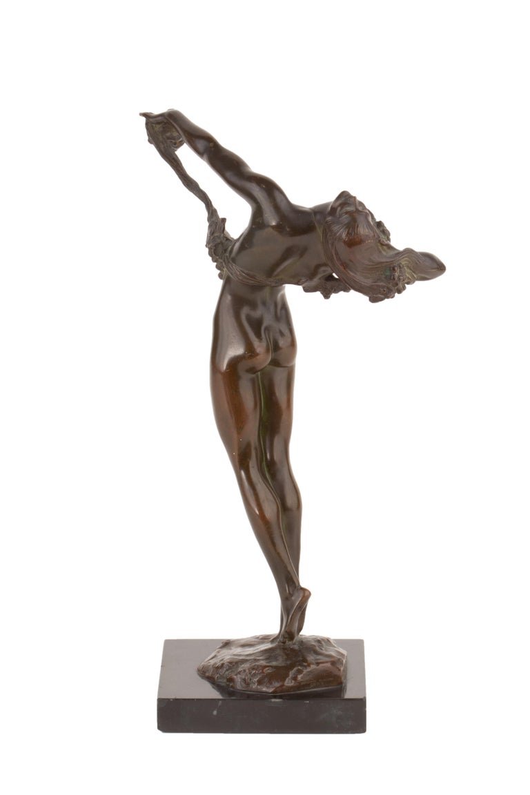 Art Nouveau "The Vine" Sculpture by, Harriet Whitney Frishmuth Cast by