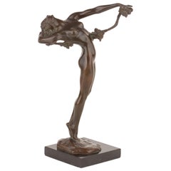Art Nouveau "The Vine" Sculpture by, Harriet Whitney Frishmuth Cast by, Gorham