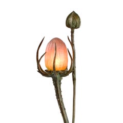 Lámpara de sobremesa Art Nouveau "Thistle" o "Le Chardon" de Maurice Bouval