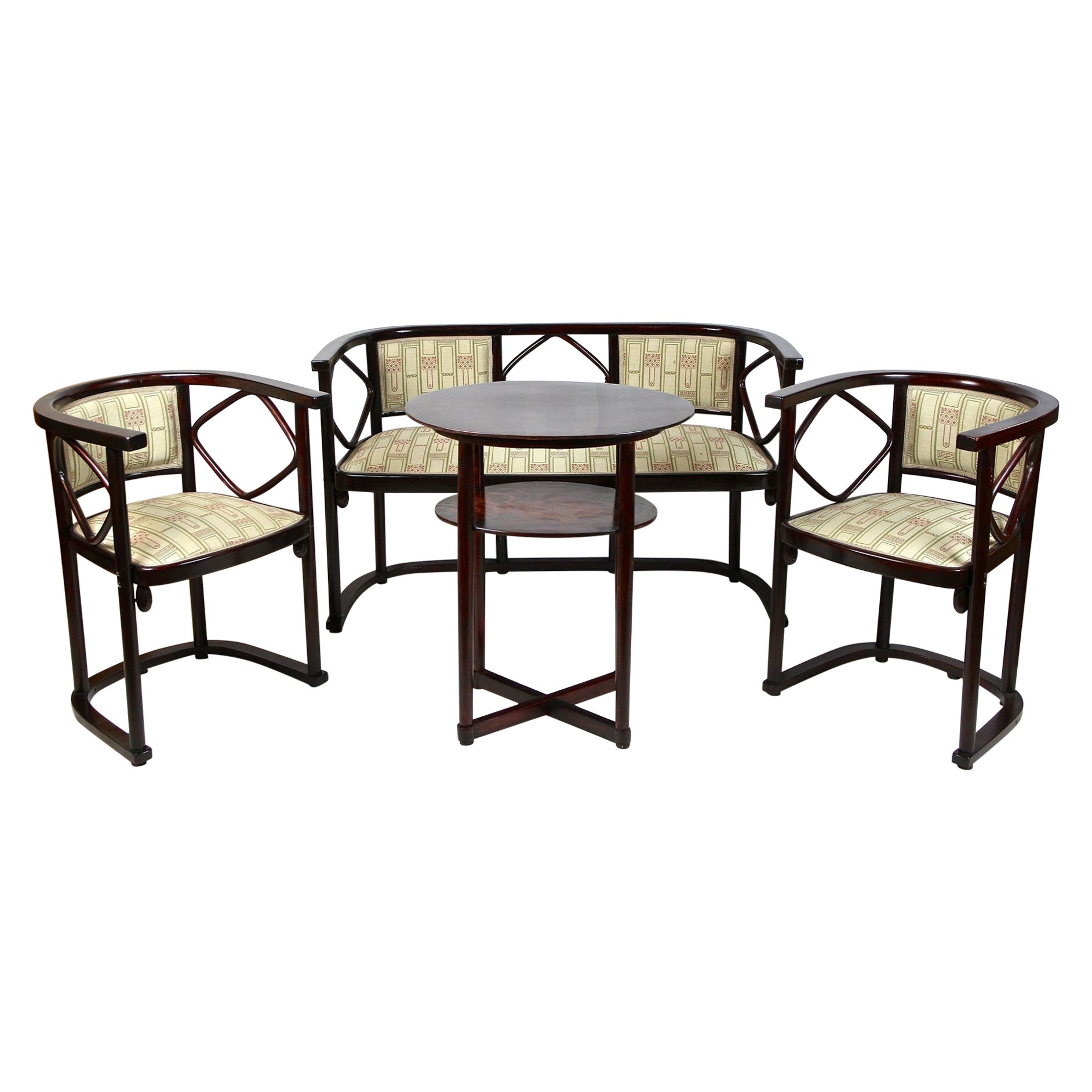 Art Nouveau Thonet Bentwood Salon Suite by Josef Hoffmann, Austria ca. 1905