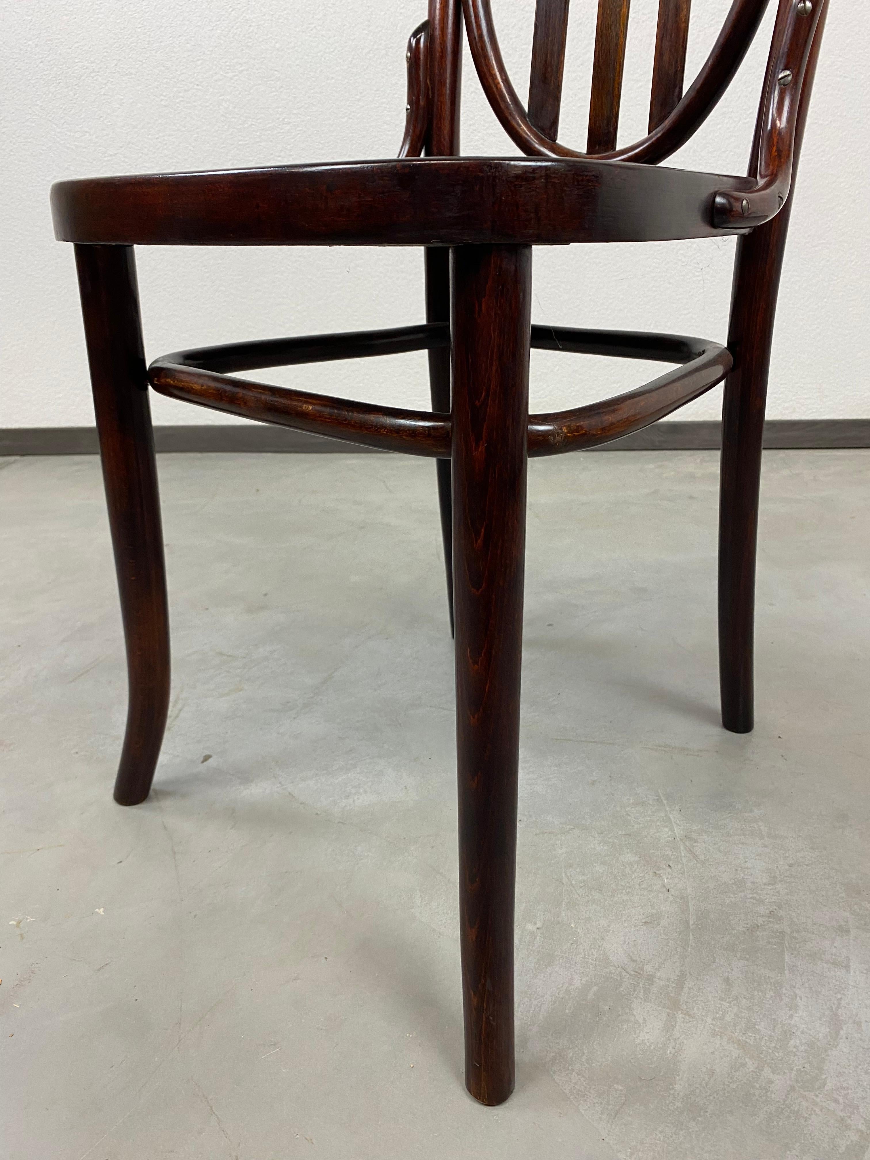 Slovak Art Nouveau Thonet Chair For Sale