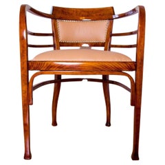 Art Nouveau Thonet Chairs and Bench by Otto Wagner, Austria 1900’s, Set of 3