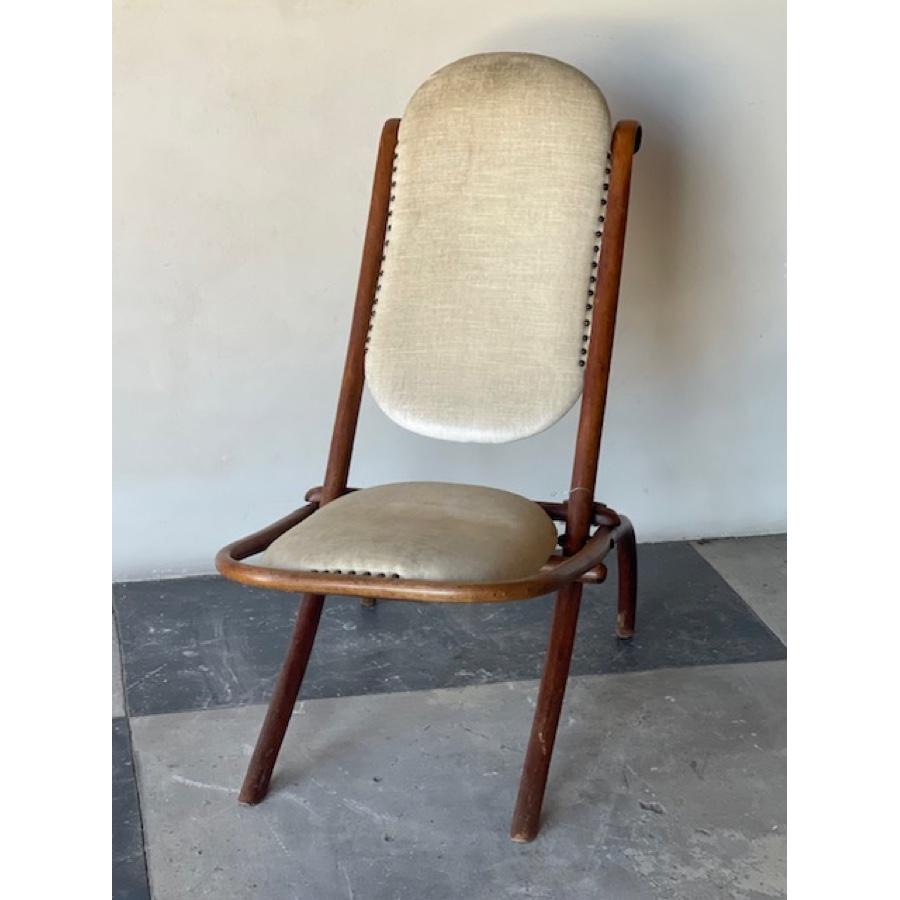 Art Nouveau Thonet Folding Chair with Bentwood Frame, Early 20th Century For Sale 2