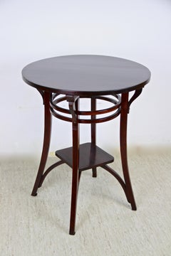 Jugendstil Thonet Beistelltisch Bugholz Mahagoni Stil:: Österreich:: um 1905