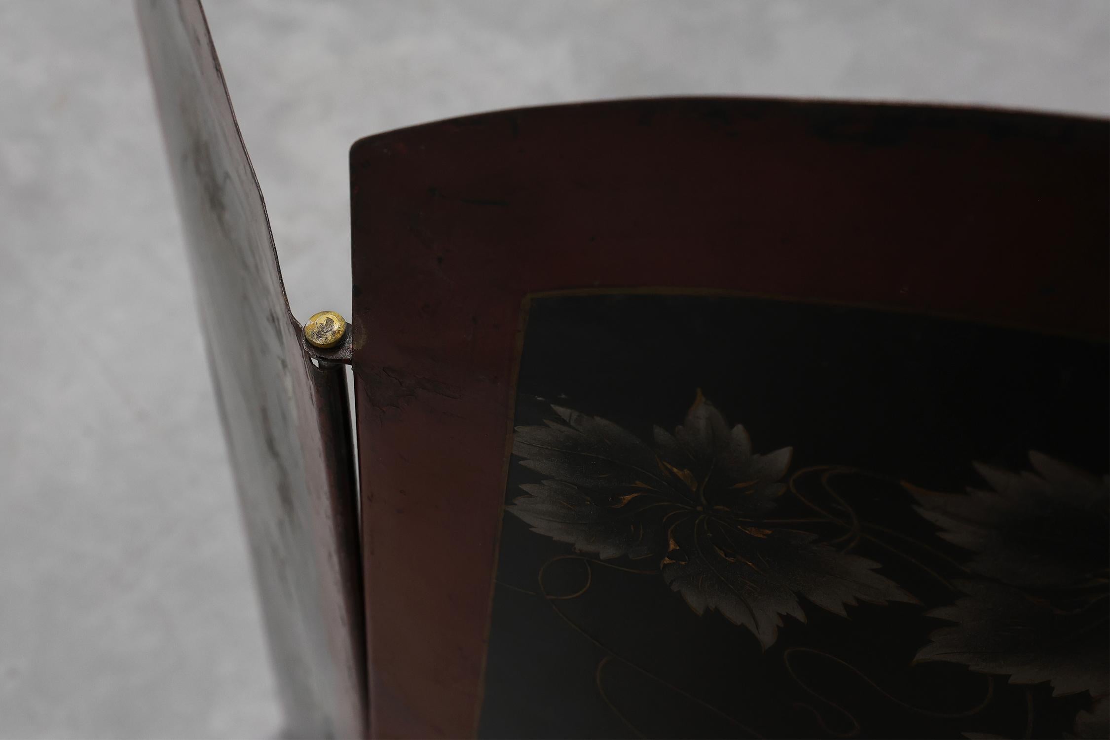 Art Nouveau Three-Panel Metal Firescreen, France ca. 1910 in vendita 4