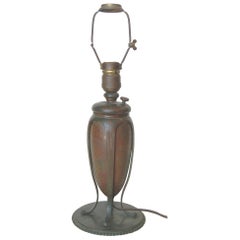 Antique Art Nouveau Tiffany Bronze Table Lamp
