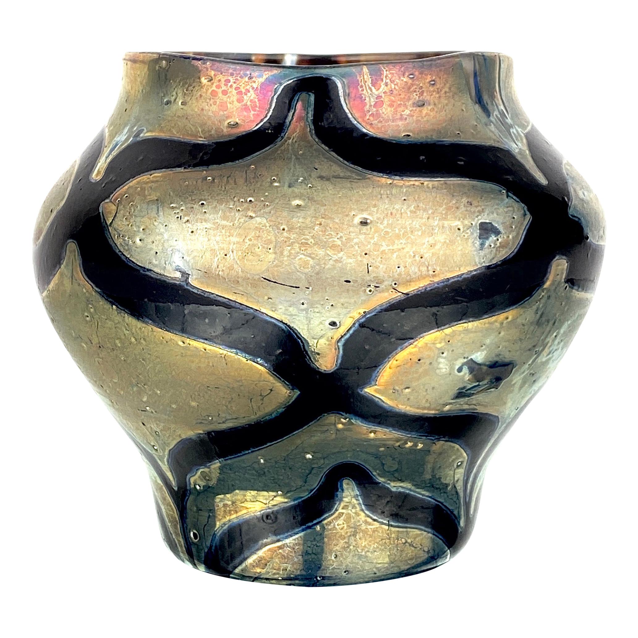 Art Nouveau Tiffany Favrile Decorated Cypriote Vase by, Tiffany Studios