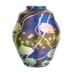 Art Nouveau Tiffany Favrile "Millifiore" Decorated Vase by, Tiffany Studios