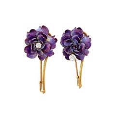 Art Nouveau Tiffany Flower Pins