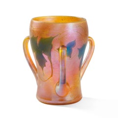 Art Nouveau Tiffany Studios New York Favrile Glass Loving Cup