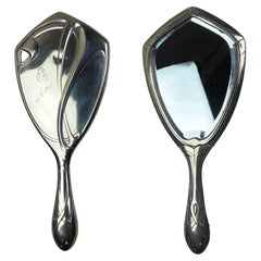 Espejo de tocador Art Nouveau de 1915