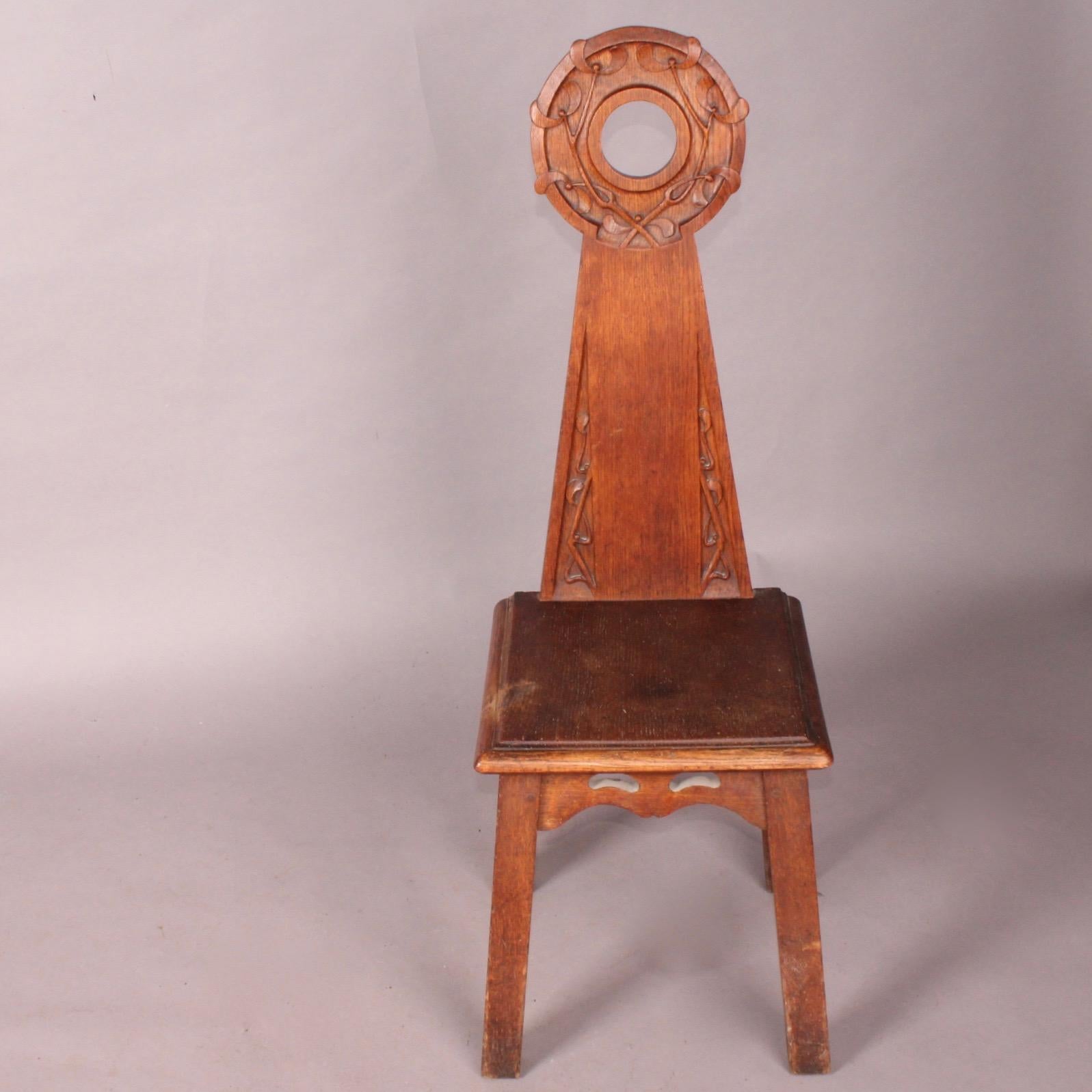 Europeo Sedia totem in stile Art Nouveau in vendita