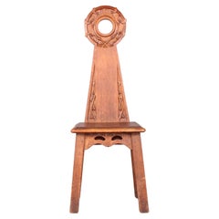 Art nouveau totem chair