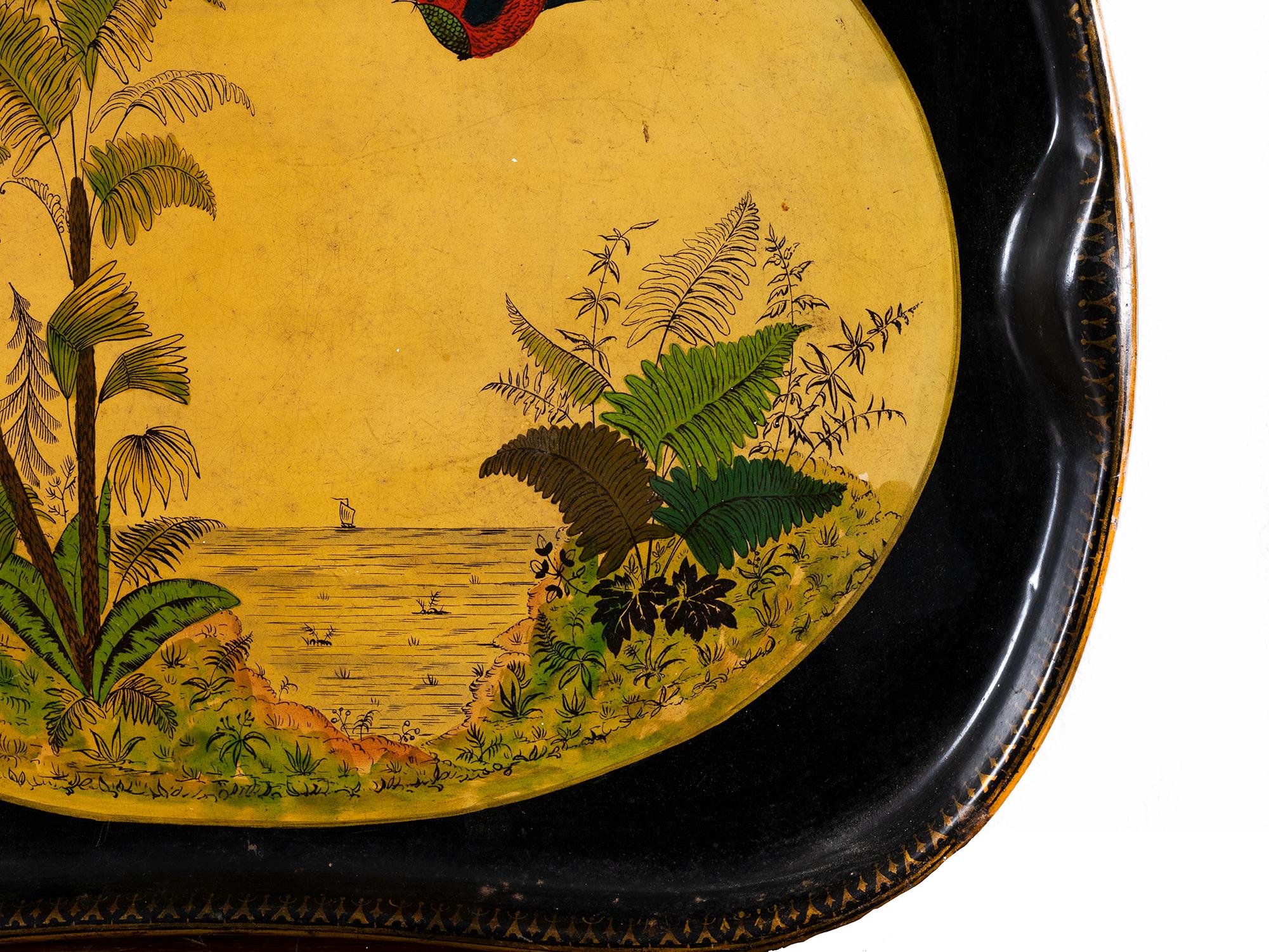 Buriné Plateau Art nouveau, métal gravé, scène orientale, années 1900 en vente