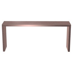 Consola rectangular Art Nouveau Tray Tables en cobre liso by Alison Spear