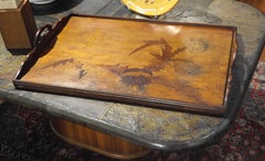 Art Nouveau Tray with Lorraine Cross by Emile Gallé, circa 1900