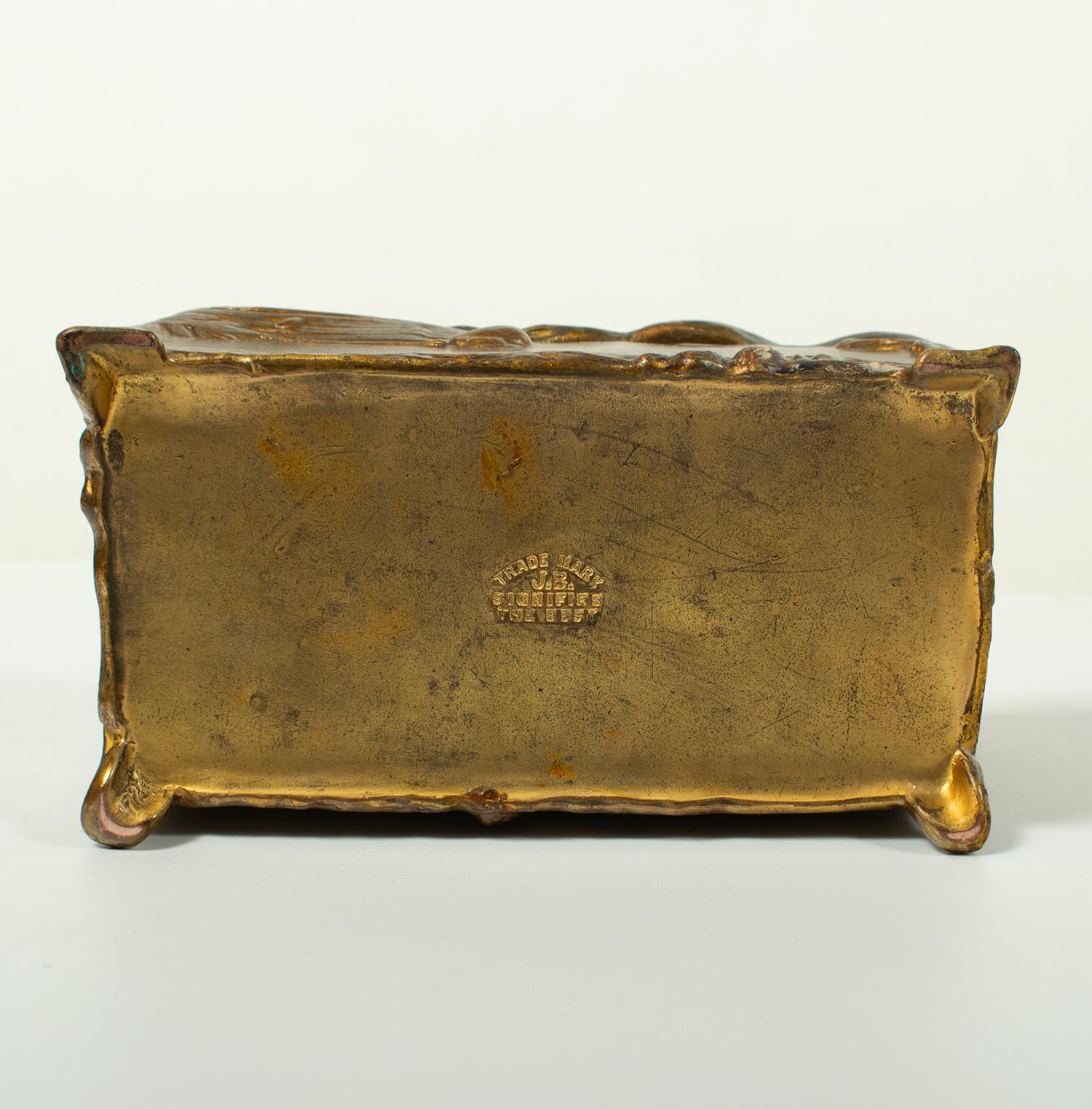 Art Nouveau Trinket Box - marked 