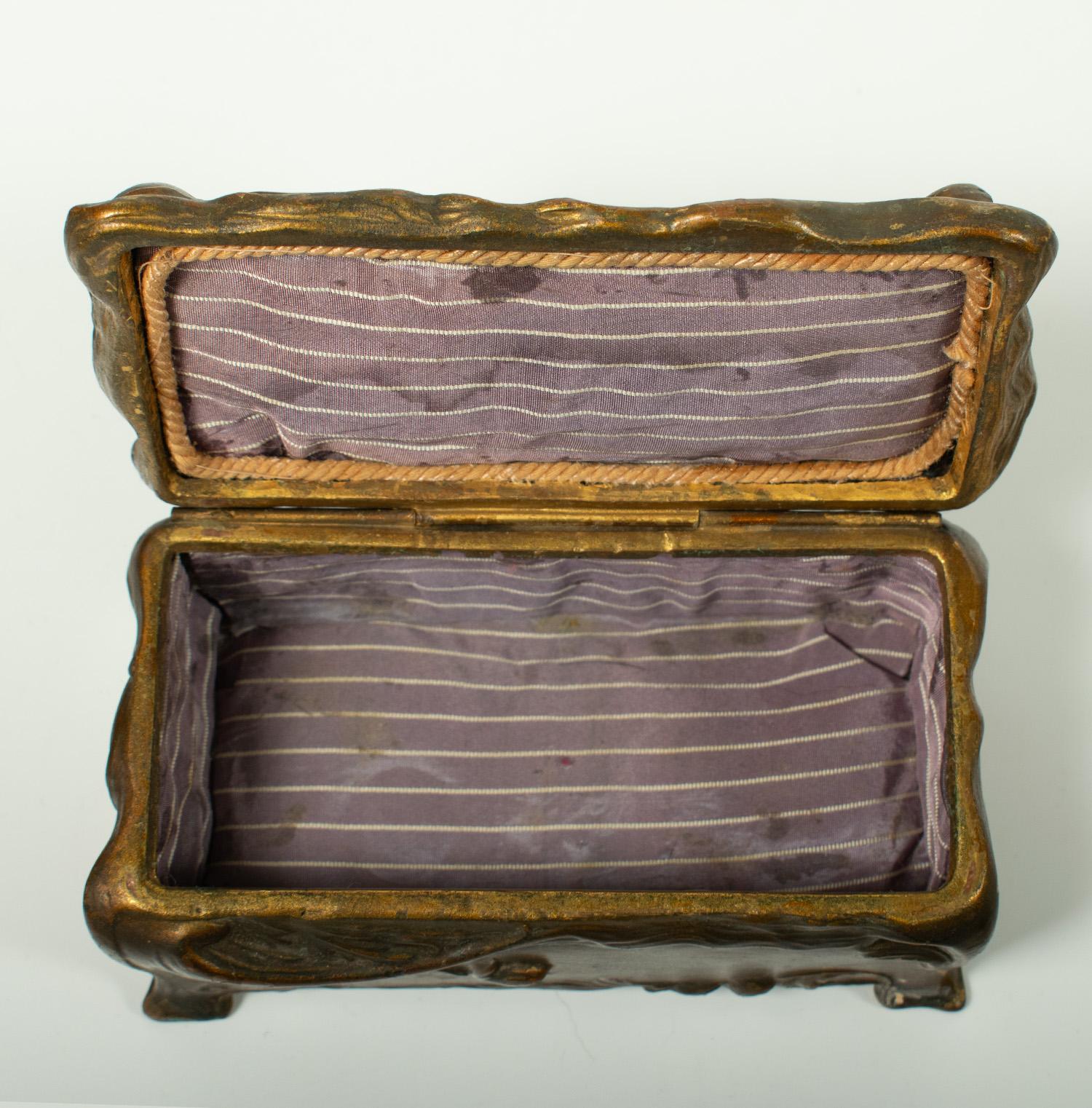 Art Nouveau Trinket Box - marked 