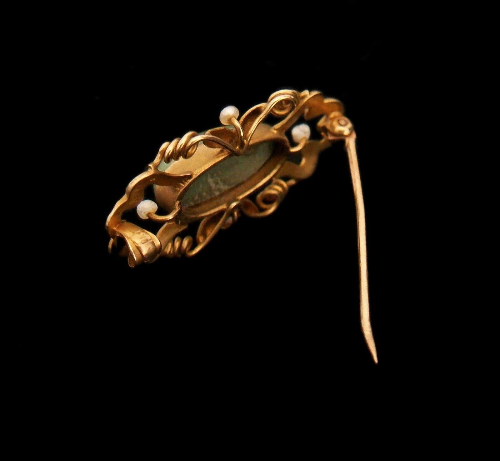 art nouveau brooch