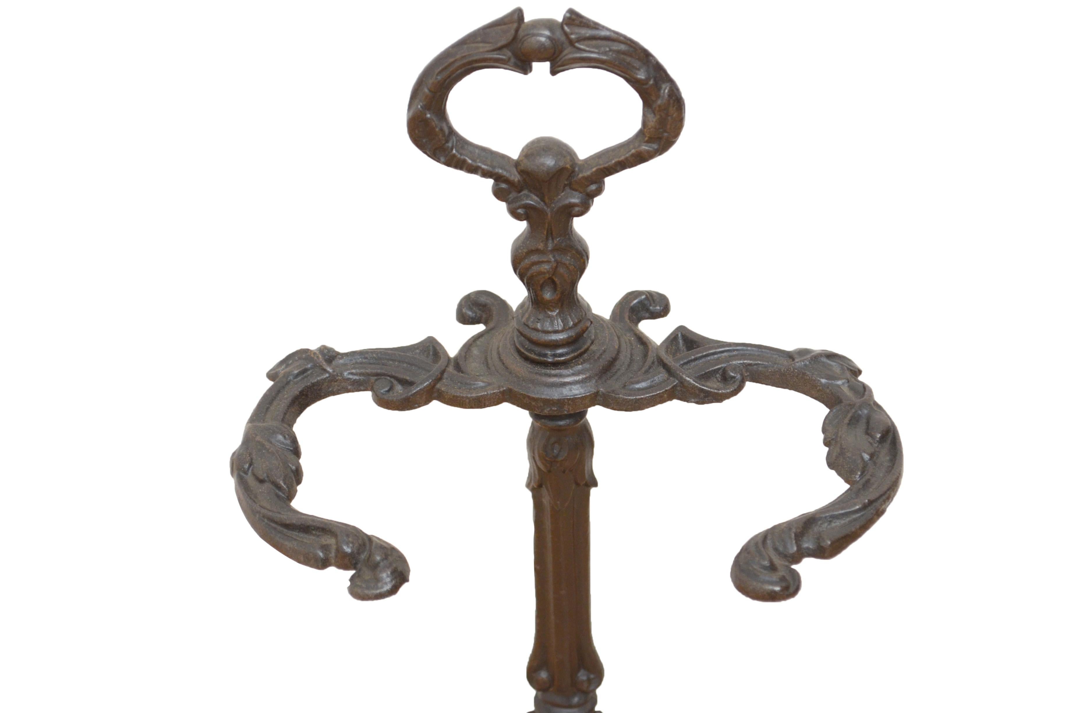 vintage cast iron umbrella stand