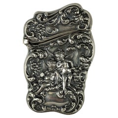 Caja de cerillas Art Nouveau Unger Brothers Querubín