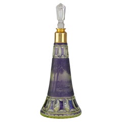 Art Nouveau Uran Glass Vessel by Val Saint Lambert, 1910s.