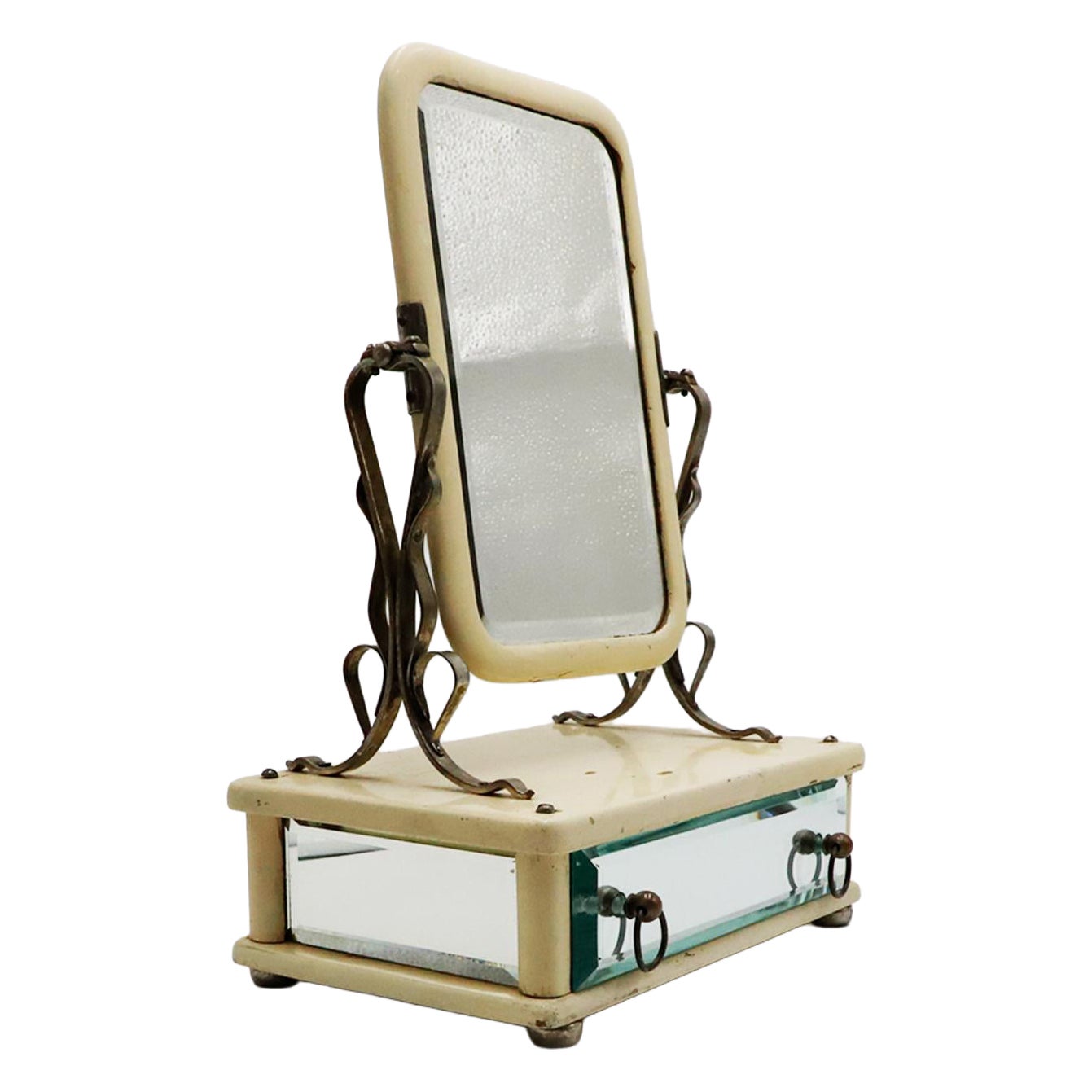 Art Nouveau Vanity Mirror, Circa 1940