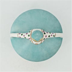 Art Nouveau Vanity Powder Jar Ballroom Lady Doll 1920s Porcelain Ballerina Dots