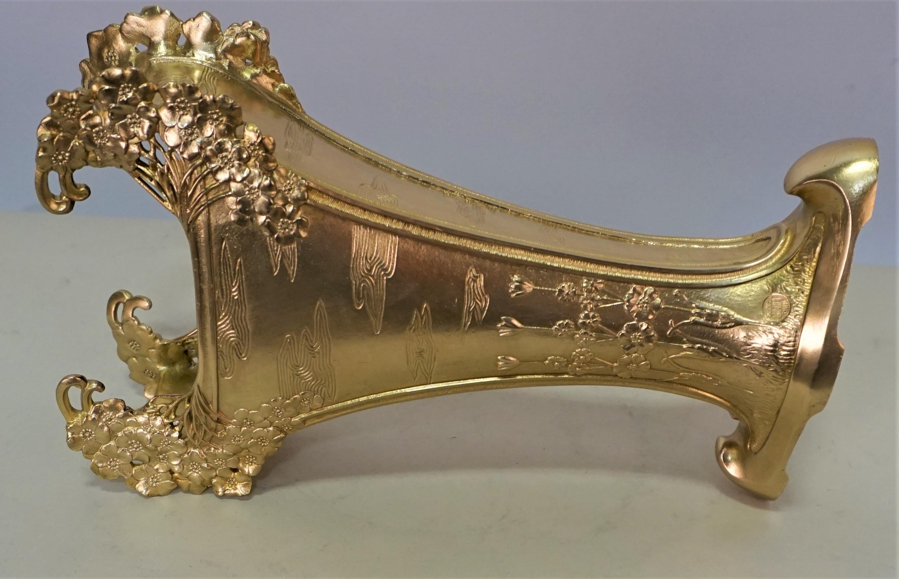 Vase Art Nouveau de la fonderie A. Fery par Louchet 4