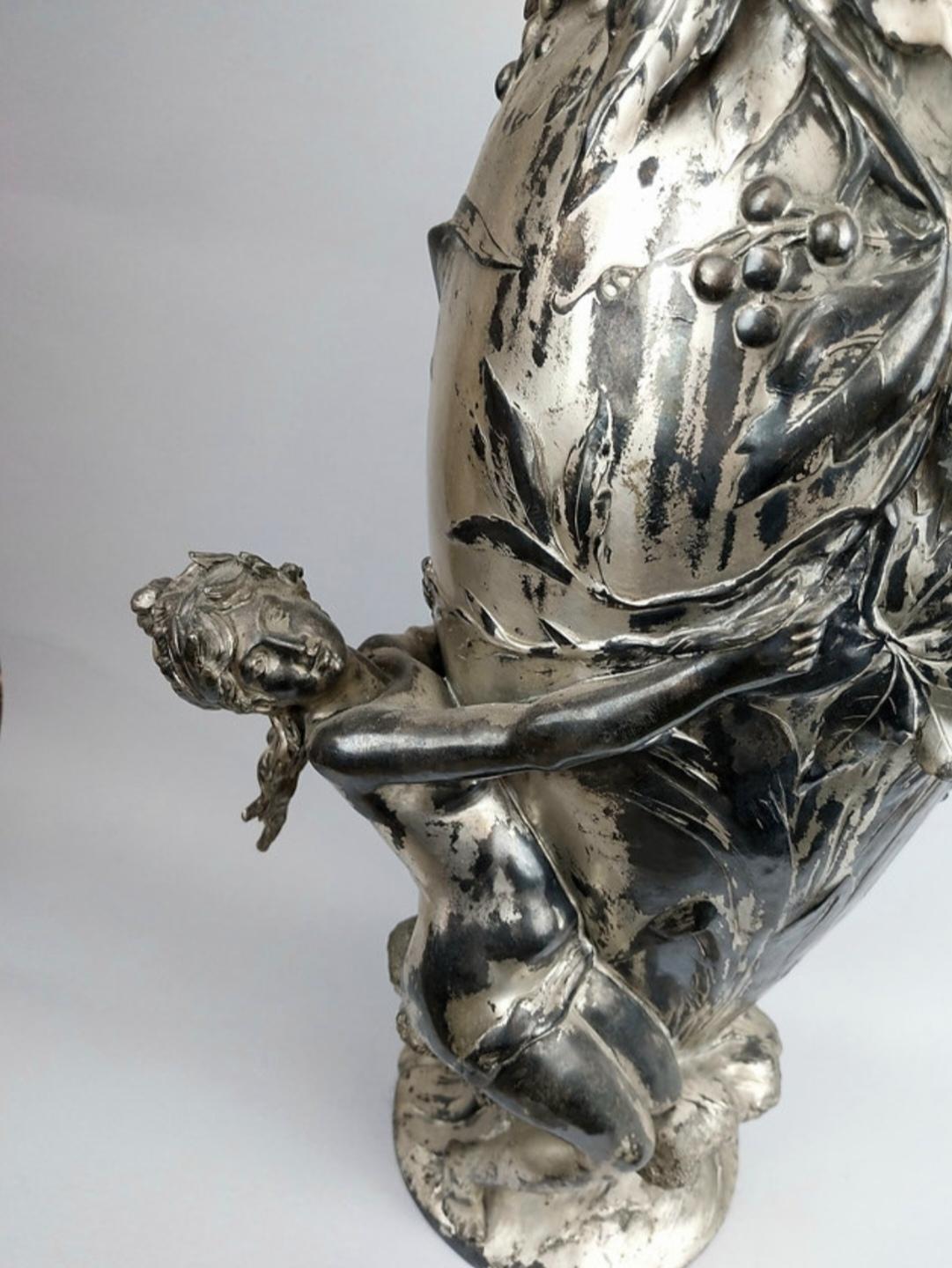 20th Century Art Nouveau vase by Auguste Moreau For Sale