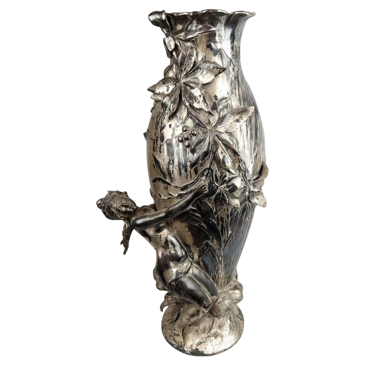 Vase Art nouveau d'Auguste Moreau