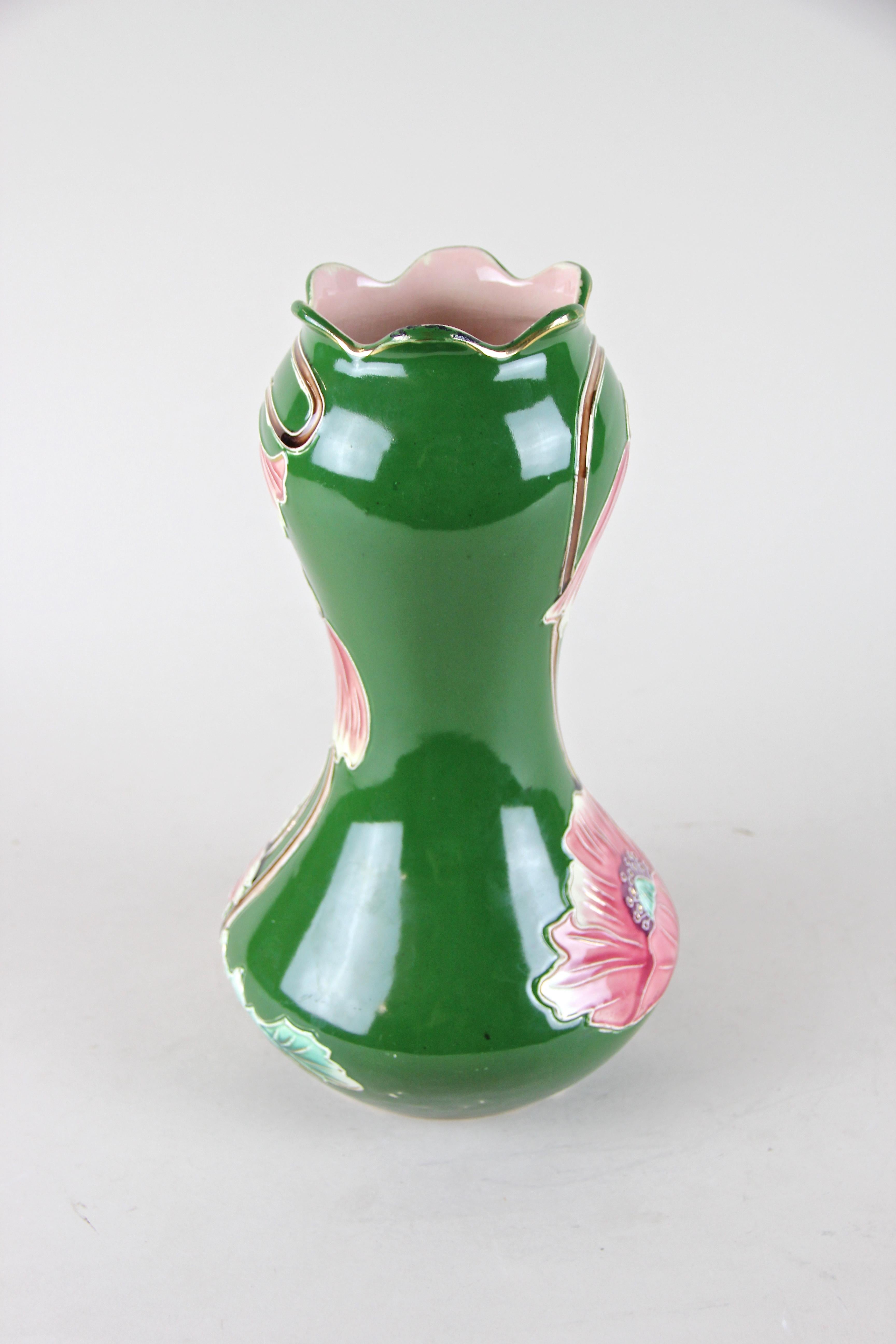 French Art Nouveau Vase by Bernhard De Bruyne, France, circa 1910