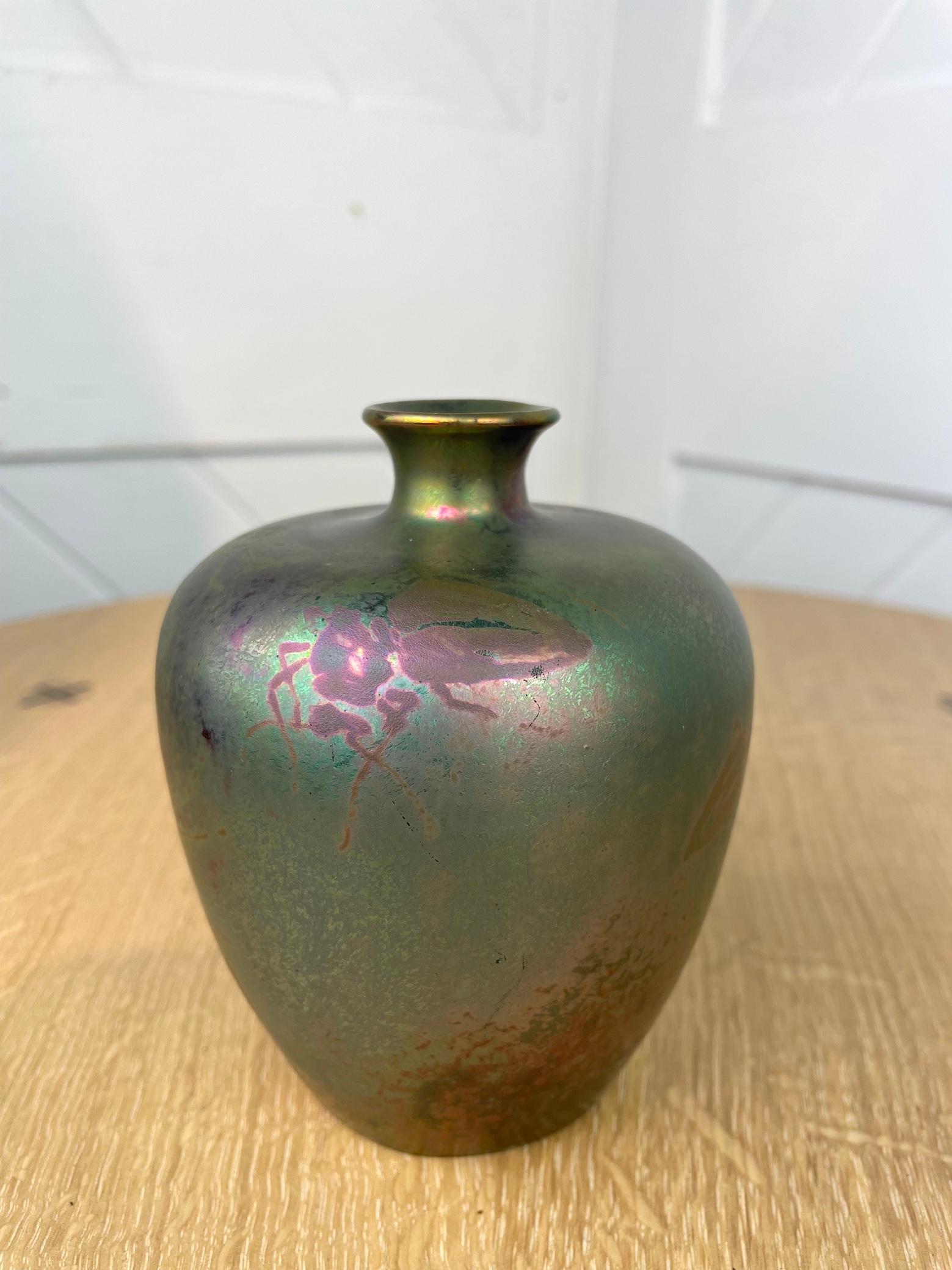 Art Nouveau Vase by Clement Massier In Good Condition In Petworth, GB