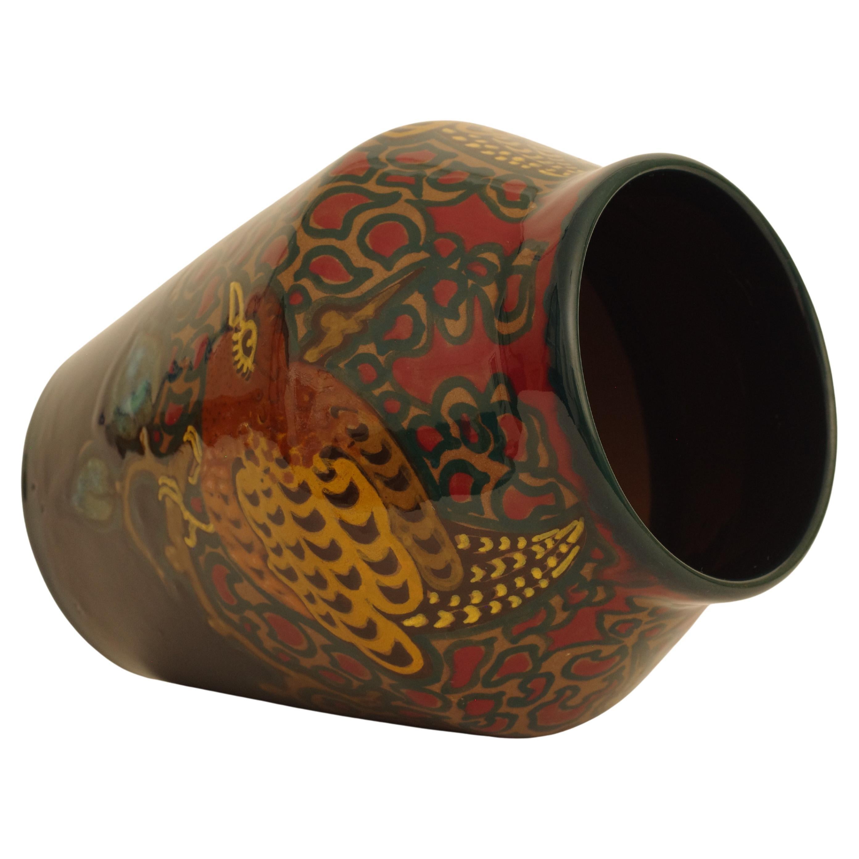 Vaso Art Nouveau di Koninklijke Plateelbakkerij Zuid-Holland Gouda, 1919 in vendita