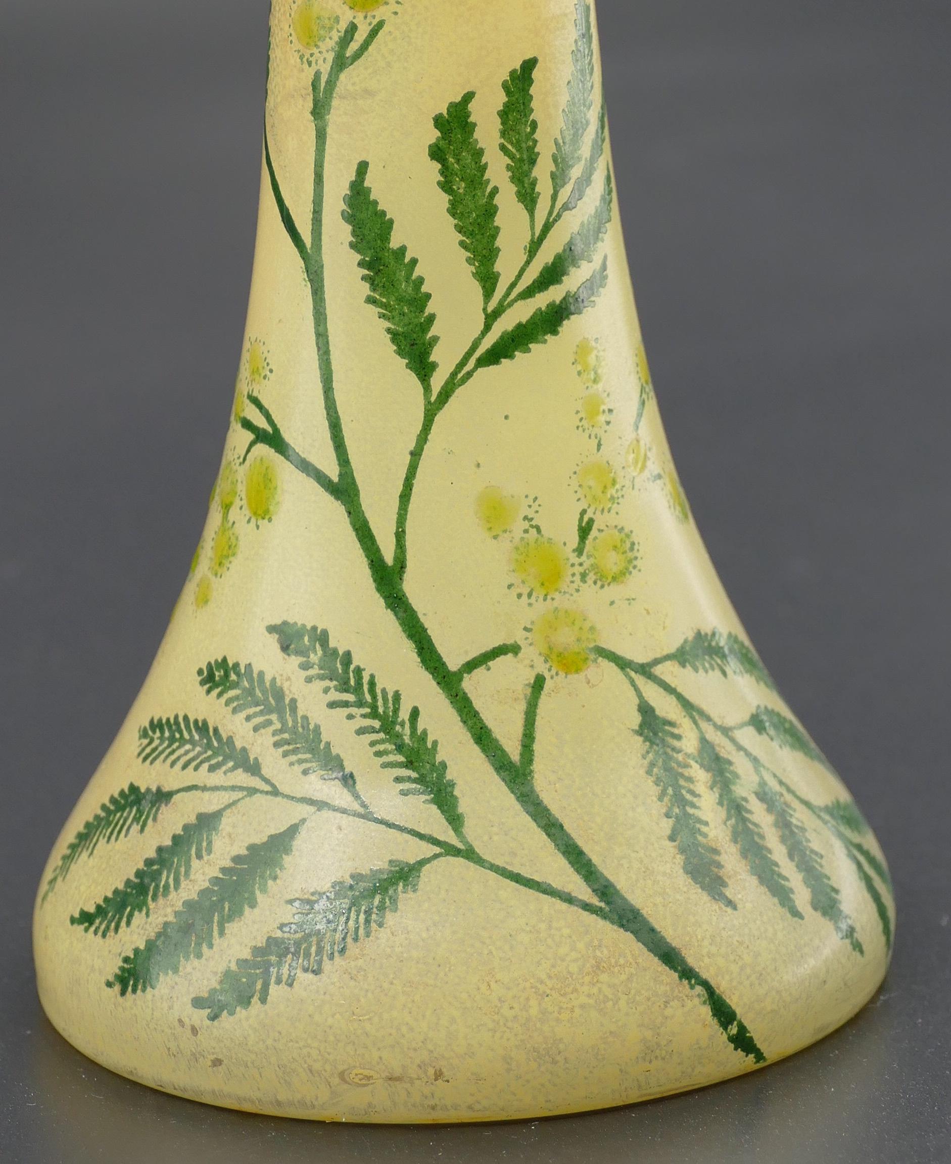 French Art Nouveau Vase by Legras & Cie, France, Early 20th Century