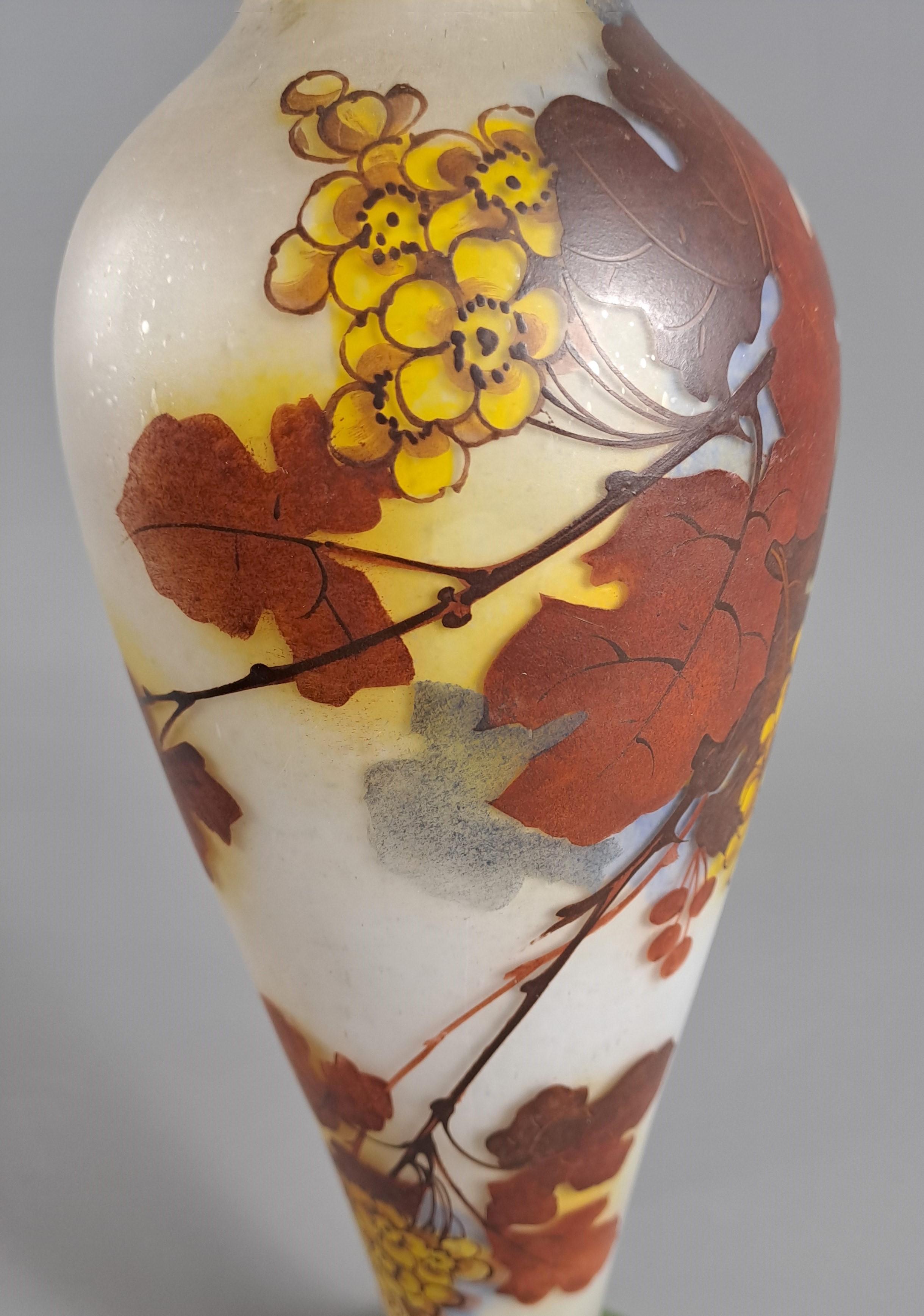 Vaso Art Decor con rami di vite di Sauternes firmato Jean Simon Peynau in vendita 4