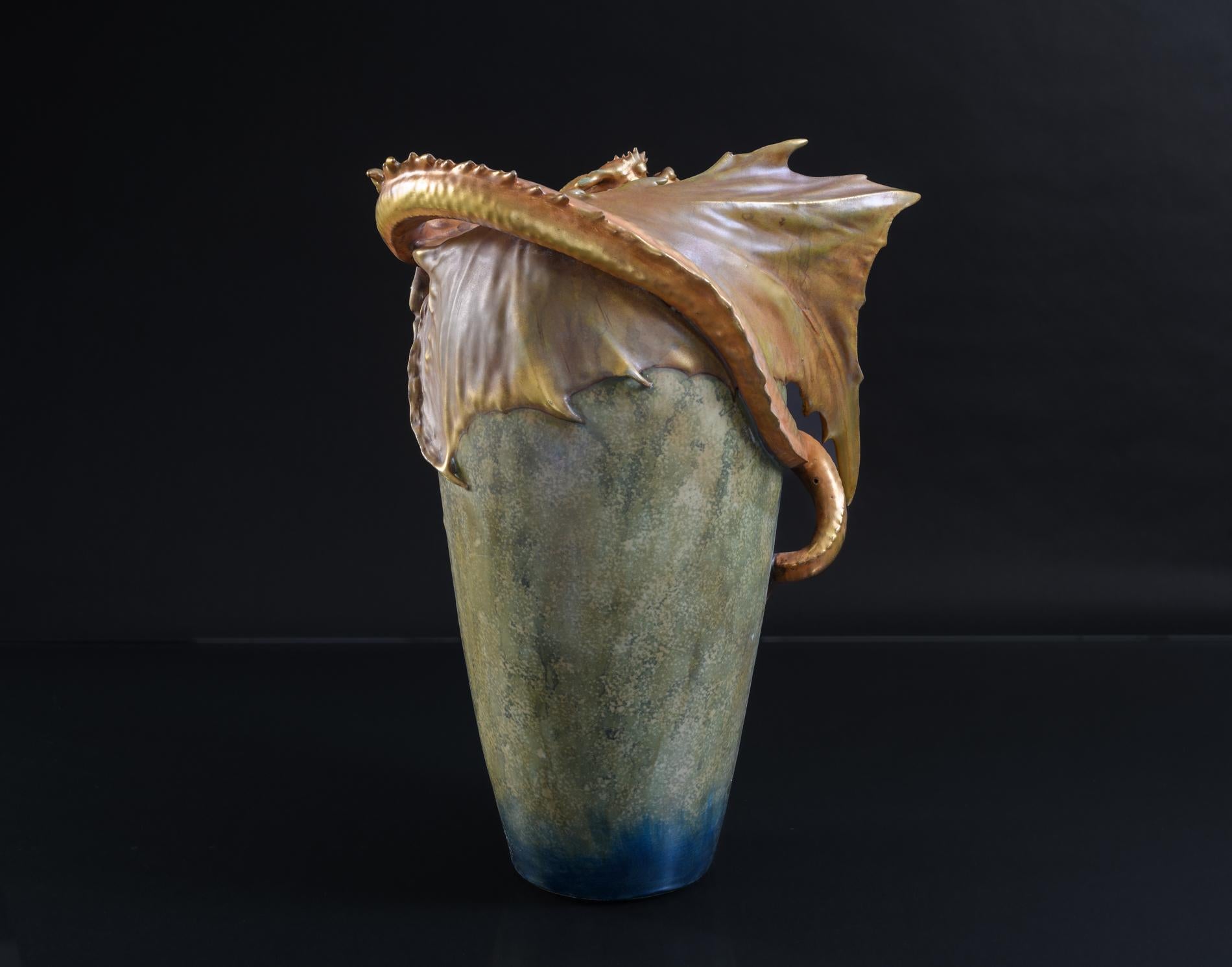 Porcelain Art Nouveau Vase 