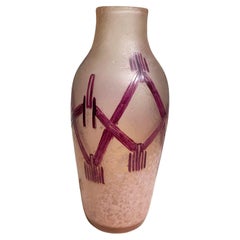 Art Nouveau Vase from "Rubi Series" Signed "Legras" by François-Théodore Legras