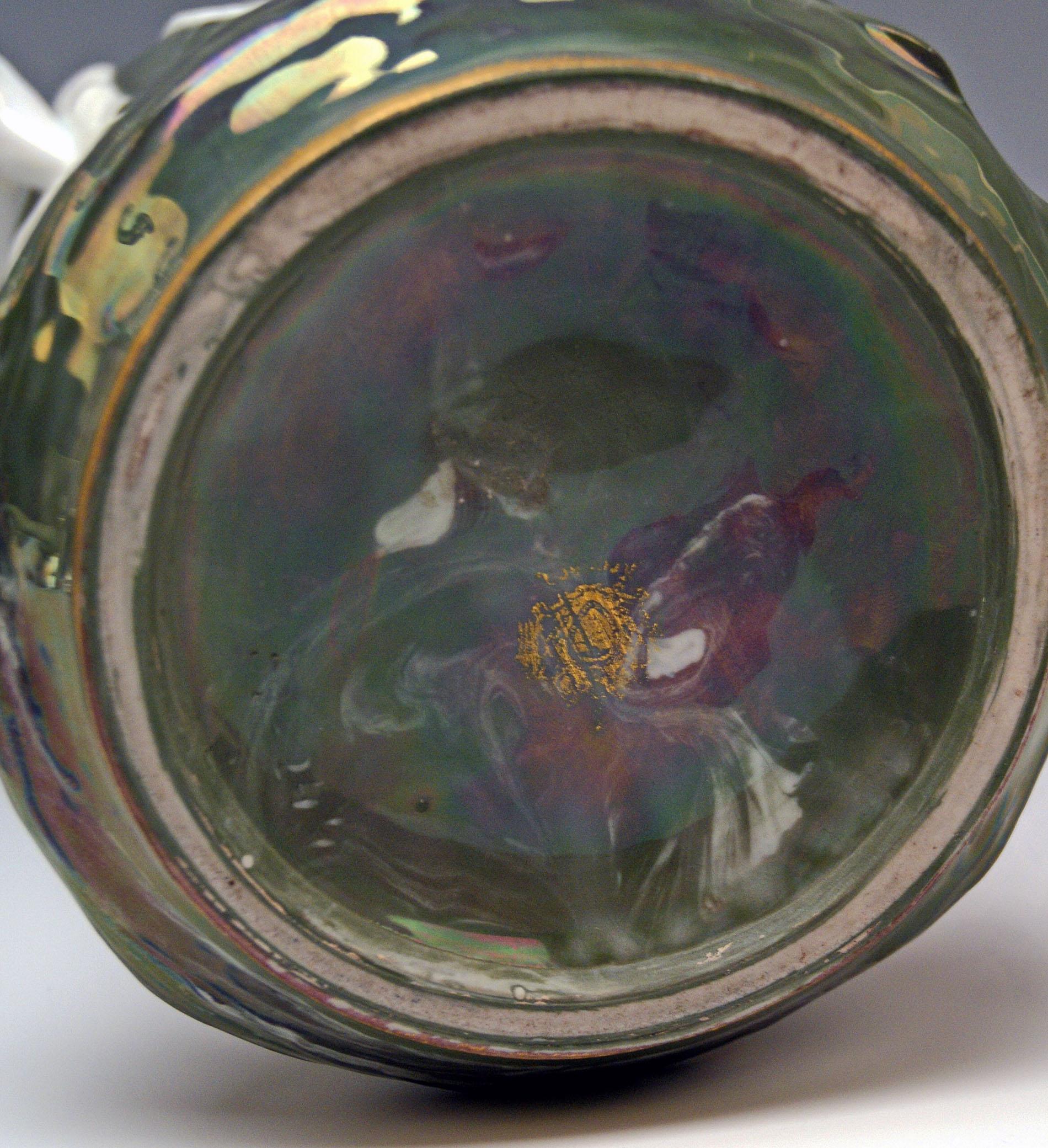 Art Nouveau Vase Germany Bauer Rosenthal & Co. KG Kronach Adolf Oppel In Good Condition In Vienna, AT