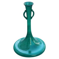 Art Nouveau Vase Green Vittorio Zecchin Cappellin Venini 1920s M.V.M. Model 1822