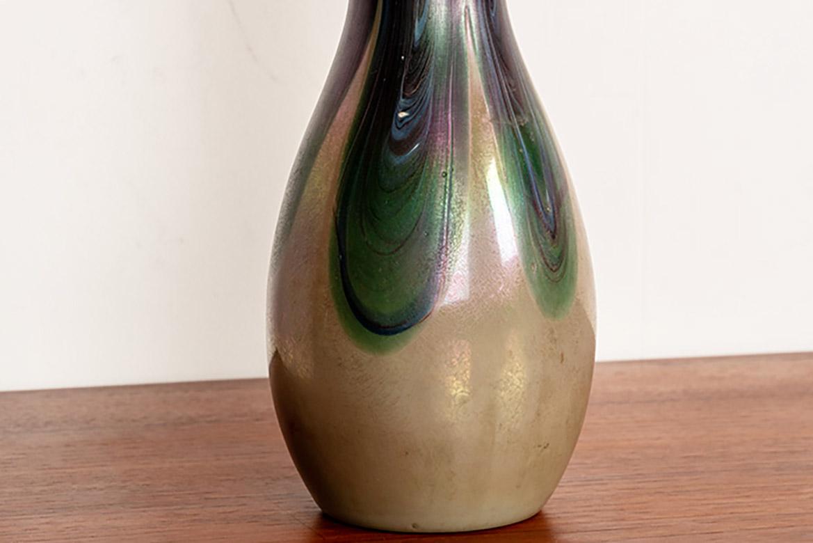 Vaso Art Nouveau in pasta di vetro in stile Art Favrile. in vendita 2