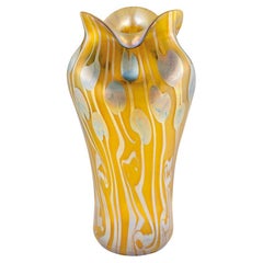 Vaso Art Nouveau Johann Loetz Witwe decorazione non identificata ca. 1901 firmato